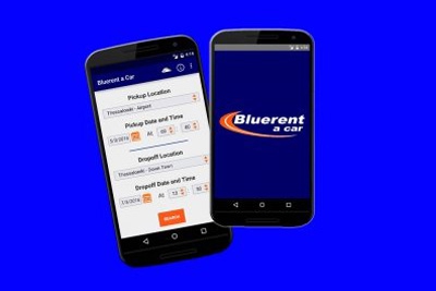 Vous avez un smartphone Αndroid ? Téléchargez l&#039;application Blue-rent pour une location de voiture rapide et facile